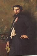 John Singer Sargent Portrait of French writer Edouard Pailleron painting
